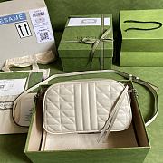 Gucci GG Marmont Crossbody Bag Full White – 447632 – 24x12x7cm - 5