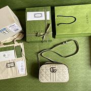 Gucci GG Marmont Crossbody Bag Full White – 447632 – 24x12x7cm - 6