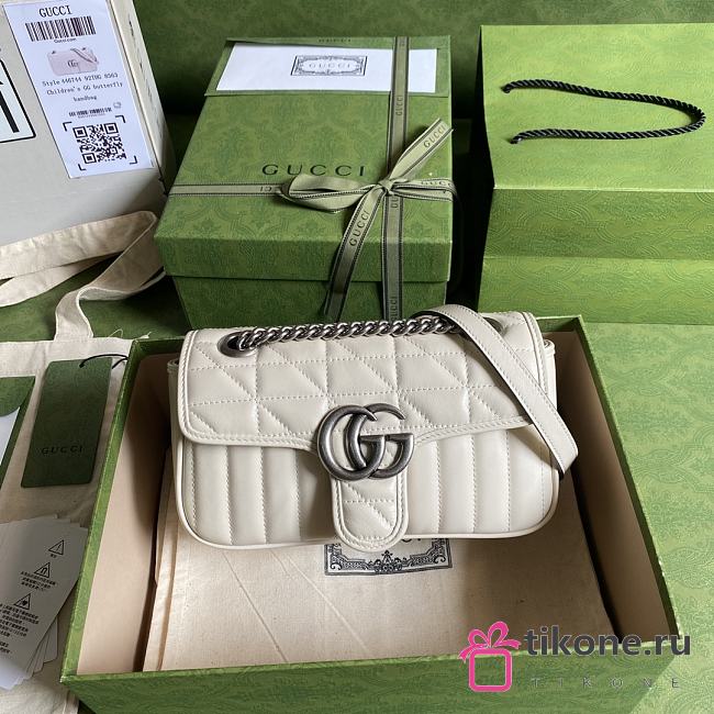 Gucci GG Marmont Bag Full White – 446744 – 23x14x6cm - 1