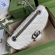 Gucci GG Marmont Bag Full White – 443497 – 26x15x7cm - 5