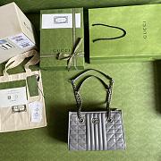 Gucci GG Marmont Shoulder Bag Full Grey – 681483 – 26.5x19x11cm - 6