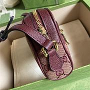 Gucci Ophidia Burgundy Canvas – 17.5x17x5.5cm - 4