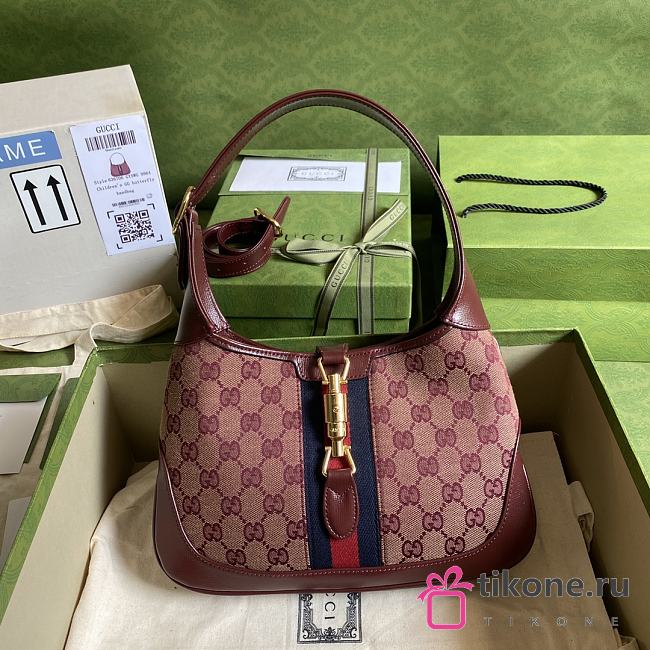 Gucci  Jackie 1961 Shoulder Bag Burgundy – 28x19x4.5cm - 1