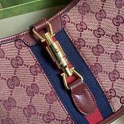 Gucci  Jackie 1961 Shoulder Bag Burgundy – 28x19x4.5cm - 4