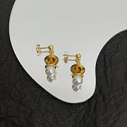 Bottega Veneta Stud Earrings With Pearl Gold  - 1