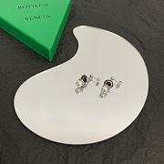 Bottega Veneta Stud Earrings With Pearl Silver  - 3