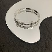 Balenciaga Force Striped Bracelet In Gold/Silver - 4