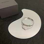 Balenciaga Force Striped Bracelet In Gold/Silver - 3