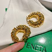 Balenciaga Curl Yellow Gold Earrings - 5