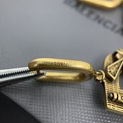 Balenciaga B Chain Gold Earrings - 6