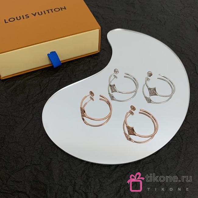 Louis Vuitton Idylle Blossom Hoops, Pink Gold/Silver And Diamonds - Q96839 - 1