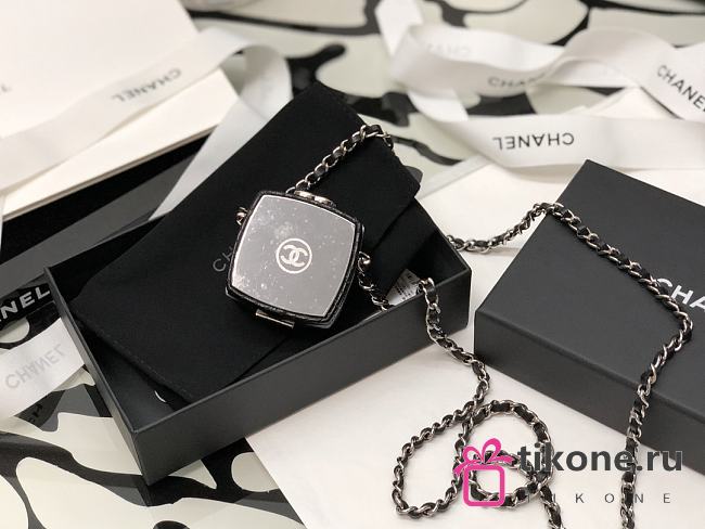 Chanel Mini Powder Box Silver Buckle – 5x5x3cm - 1