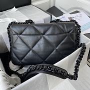 Chanel Flap Bag Goatskin Quilted Black – 30x26cm - 5