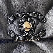 Chanel Flap Bag Goatskin Quilted Black – 30x26cm - 3