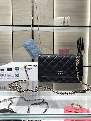 Chanel WOC 21K Caviar Leather Black  –19cm