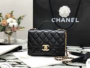 Chanel 21K Portable Mirror Box Bag Black – 99105 – 12x5x17cm - 1