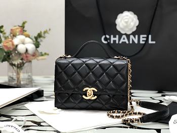 Chanel 21K Portable Mirror Box Bag Black – 99105 – 12x5x17cm