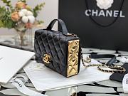 Chanel 21K Portable Mirror Box Bag Black – 99105 – 12x5x17cm - 6