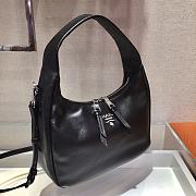 Prada Hobo All-leather Calfskin Shoulderbag/Handbag Black – 1BC132 – 26x21x9.5 cm - 6