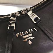 Prada Hobo All-leather Calfskin Shoulderbag/Handbag Black – 1BC132 – 26x21x9.5 cm - 4