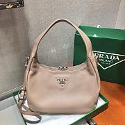 Prada Hobo All-leather Calfskin Shoulderbag/Handbag Apricot – 1BC132 – 26x21x9.5 cm - 5