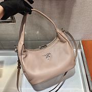 Prada Hobo All-leather Calfskin Shoulderbag/Handbag Apricot – 1BC132 – 26x21x9.5 cm - 3