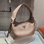 Prada Hobo All-leather Calfskin Shoulderbag/Handbag Apricot – 1BC132 – 26x21x9.5 cm - 4