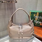 Prada Hobo All-leather Calfskin Shoulderbag/Handbag Apricot – 1BC132 – 26x21x9.5 cm - 2