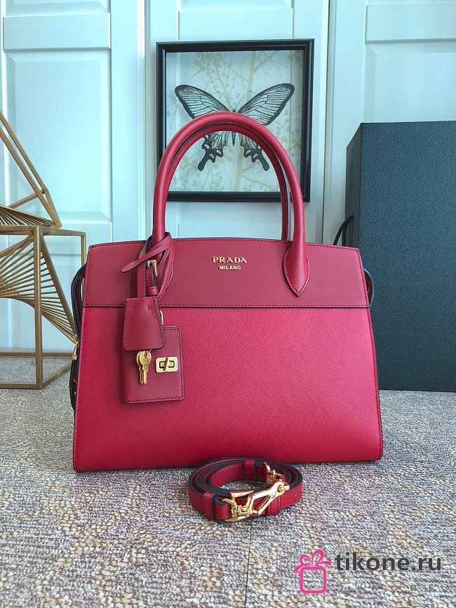 burgundy prada bag