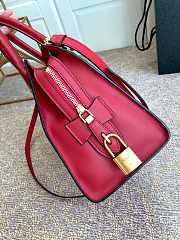 Prada Calf Leather Burgundy/Red Handbag – 30x22 cm - 3