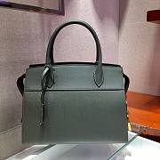 Prada Calf Leather Green Handba – 30x22 cm - 5