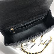 Chanel Classic Black Caviar Top Handles - 20×14×7cm - 3