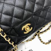 Chanel Classic Black Caviar Top Handles - 20×14×7cm - 2