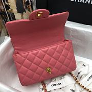 Chanel Classic Pink Caviar Top Handles - 20×14×7cm - 4