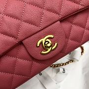 Chanel Classic Pink Caviar Top Handles - 20×14×7cm - 3