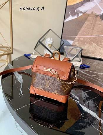Louis Vuitton Mini Steamer Storage Presbyopia Bag Brown – M00340 –9.5x9.5 cm 