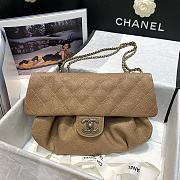 Chanel Vintage Caviar Leather In Brown - 30x18x4cm - 1