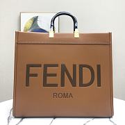 Fendi Sunshine Brown Large Tote - 40.5x21.5x35cm - 1