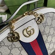 Gucci Ophidia Dome Bag Beige Ebony Mystic White - 23.5x19x8cm - 6