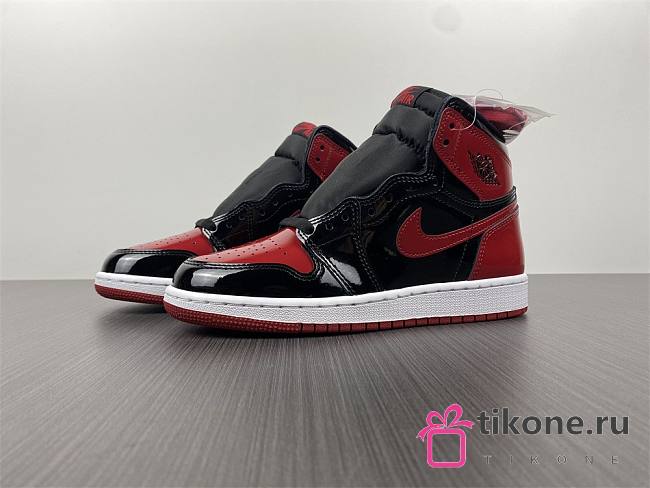 Air Jordan 1 High OG Bred Patent 555088-063  - 1