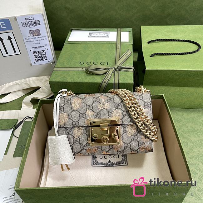 Gucci Padlock Small In White & Beige - 20×12.5×8cm  - 1