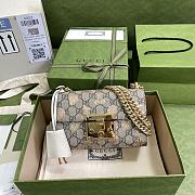 Gucci Padlock Small In White & Beige - 20×12.5×8cm  - 1