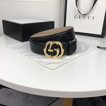 GUCCI GG GOLD BUCKLE BELT 