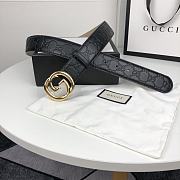 GUCCI GG GOLD BUCKLE BELT  - 4