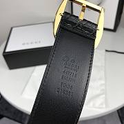 GUCCI GOLD BUCKLE BELT 449716 40mm  - 2