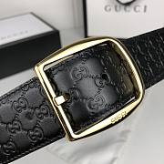 GUCCI GOLD BUCKLE BELT 449716 40mm  - 4