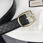 GUCCI GOLD BUCKLE BELT 449716 40mm  - 6