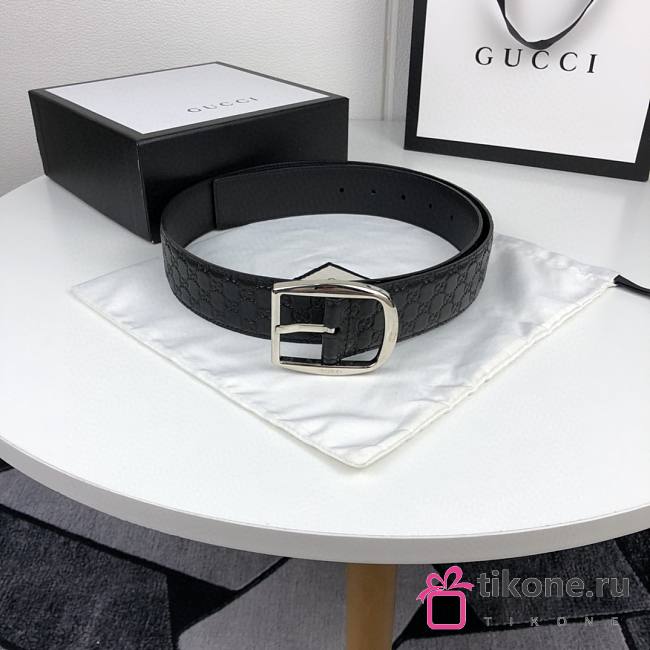 GUCCI SILVER BUCKLE 449716 40mm  - 1