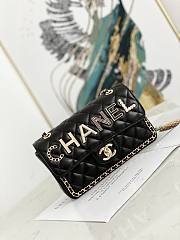 Chanel Flap Bag lambski black 02868 - 1