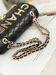 Chanel Flap Bag lambski black 02868 - 6